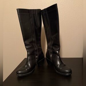 Dansko Black Heeled Knee-High Boots